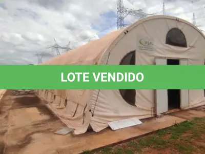 LOTE 056 - 01 TENDA “CARPA” MEDINDO 30METROS DE COMPRIMENTO X 8 METROS DE LARGURA (NO ESTADO, NÃO SABEMOS SE FUNCIONA. LEILÃO NÃO TEM GARANTIA E NEM DEVOLUÇÃO).