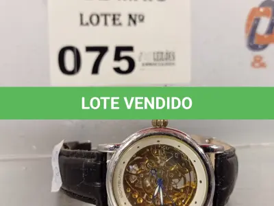 LOTE 075 - 01 RELÓGIO DE PULSO MONTBLANC. (NO ESTADO, LEILÃO NÃO TEM GARANTIA E NEM DEVOLUÇÃO, SUJEITO A POSSÍVEIS AVARIAS VISÍVEIS/OCULTAS E/OU AUSÊNCIA DE COMPONENTES).