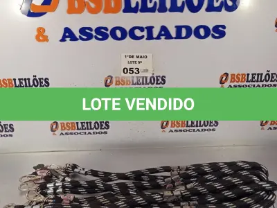 LOTE 053 - 10 GUIAS PARA CACHORRO NA COR PRETA. (NO ESTADO, LEILÃO NÃO TEM GARANTIA E NEM DEVOLUÇÃO, SUJEITO A POSSÍVEIS AVARIAS VISÍVEIS/OCULTAS E/OU AUSÊNCIA DE COMPONENTES).