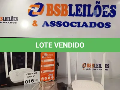 LOTE 016 - 01 ROTEADOR WIRELESS N 600MBPS MARCA TENDA. (NO ESTADO, LEILÃO NÃO TEM GARANTIA E NEM DEVOLUÇÃO, SUJEITO A POSSÍVEIS AVARIAS VISÍVEIS/OCULTAS E/OU AUSÊNCIA DE COMPONENTES).