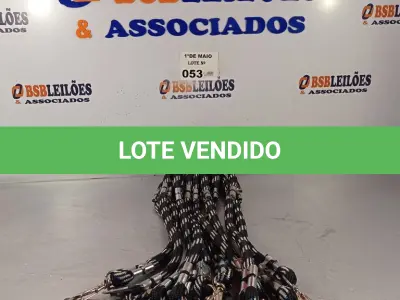 LOTE 053 - 10 GUIAS PARA CACHORRO NA COR PRETA. (NO ESTADO, LEILÃO NÃO TEM GARANTIA E NEM DEVOLUÇÃO, SUJEITO A POSSÍVEIS AVARIAS VISÍVEIS/OCULTAS E/OU AUSÊNCIA DE COMPONENTES).
