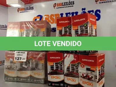 LOTE 127 - 11 KG DE REJUNTAMENTO EPÓXI SUPER JUNTA. (NO ESTADO, LEILÃO NÃO TEM GARANTIA E NEM DEVOLUÇÃO, SUJEITO A POSSÍVEIS AVARIAS VISÍVEIS/OCULTAS E/OU AUSÊNCIA DE COMPONENTES).