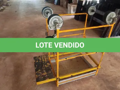 LOTE 032 - 01 CARRINHO PARA MANUTENÇÃO DE LINHAS ELÉTRICAS (NO ESTADO, NÃO SABEMOS SE FUNCIONA. LEILÃO NÃO TEM GARANTIA E NEM DEVOLUÇÃO).