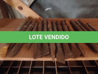 LOTE 001 - 15 PONTEIRAS PARA BRITADEIRA SENDO 07 DA PONTA CHATAS (NO ESTADO, NÃO SABEMOS SE FUNCIONA. LEILÃO NÃO TEM GARANTIA E NEM DEVOLUÇÃO).