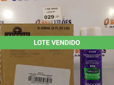 LOTE 029 - 06 FRASCOS DE AUSSIE CONDITIONER 236ML. (NO ESTADO, LEILÃO NÃO TEM GARANTIA E NEM DEVOLUÇÃO, SUJEITO A POSSÍVEIS AVARIAS VISÍVEIS/OCULTAS E/OU AUSÊNCIA DE COMPONENTES).