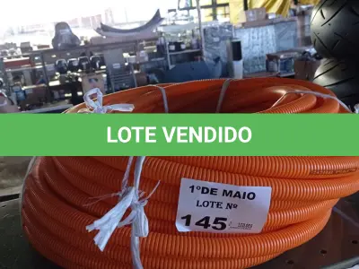 LOTE 145 - 01 ROLO DE MANGUEIRA CORRUGADA. (NO ESTADO, LEILÃO NÃO TEM GARANTIA E NEM DEVOLUÇÃO, SUJEITO A POSSÍVEIS AVARIAS VISÍVEIS/OCULTAS E/OU AUSÊNCIA DE COMPONENTES).