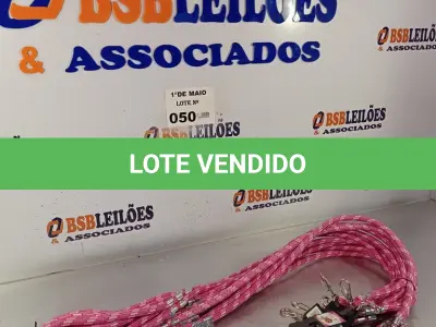 LOTE 050 - 10 GUIAS PARA CACHORRO NA COR ROSA. (NO ESTADO, LEILÃO NÃO TEM GARANTIA E NEM DEVOLUÇÃO, SUJEITO A POSSÍVEIS AVARIAS VISÍVEIS/OCULTAS E/OU AUSÊNCIA DE COMPONENTES).