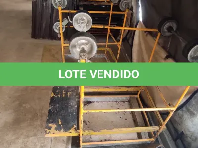 LOTE 034 - 01 CARRINHO PARA MANUTENÇÃO DE LINHAS ELÉTRICAS (NO ESTADO, NÃO SABEMOS SE FUNCIONA. LEILÃO NÃO TEM GARANTIA E NEM DEVOLUÇÃO).