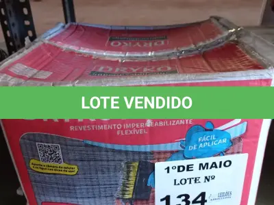 LOTE 134 - 01 CAIXA DE DRYKOTEC 5500, REVESTIMENTO IMPERMEABILIZANTE FLEXÍVEL. (NO ESTADO, LEILÃO NÃO TEM GARANTIA E NEM DEVOLUÇÃO, SUJEITO A POSSÍVEIS AVARIAS VISÍVEIS/OCULTAS E/OU AUSÊNCIA DE COMPONENTES).