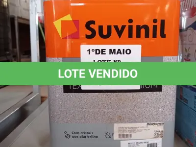 LOTE 080 - 01 LATA DE TEXTURATTO EFEITO BRILHO SUVINIL BASE 24KG. (NO ESTADO, LEILÃO NÃO TEM GARANTIA E NEM DEVOLUÇÃO, SUJEITO A POSSÍVEIS AVARIAS VISÍVEIS/OCULTAS E/OU AUSÊNCIA DE COMPONENTES).
