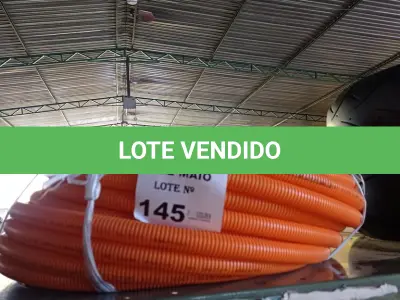 LOTE 145 - 01 ROLO DE MANGUEIRA CORRUGADA. (NO ESTADO, LEILÃO NÃO TEM GARANTIA E NEM DEVOLUÇÃO, SUJEITO A POSSÍVEIS AVARIAS VISÍVEIS/OCULTAS E/OU AUSÊNCIA DE COMPONENTES).