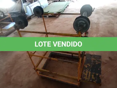 LOTE 032 - 01 CARRINHO PARA MANUTENÇÃO DE LINHAS ELÉTRICAS (NO ESTADO, NÃO SABEMOS SE FUNCIONA. LEILÃO NÃO TEM GARANTIA E NEM DEVOLUÇÃO).