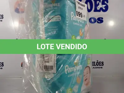 LOTE 099 - 140 FRALDAS PAMPERS CONFORT SEC TAMANHO G. (NO ESTADO, LEILÃO NÃO TEM GARANTIA E NEM DEVOLUÇÃO, SUJEITO A POSSÍVEIS AVARIAS VISÍVEIS/OCULTAS E/OU AUSÊNCIA DE COMPONENTES).