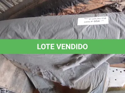 LOTE 054 - 03 ROLOS DE MANTAS BIDINS PARA DRENAGEM COM 04 METRO DE LARGURA (NO ESTADO, NÃO SABEMOS SE FUNCIONA. LEILÃO NÃO TEM GARANTIA E NEM DEVOLUÇÃO).