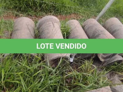 LOTE 085 - 14 MANILHAS DE CONCRETO 60CM (NO ESTADO, NÃO SABEMOS SE FUNCIONA. LEILÃO NÃO TEM GARANTIA E NEM DEVOLUÇÃO).