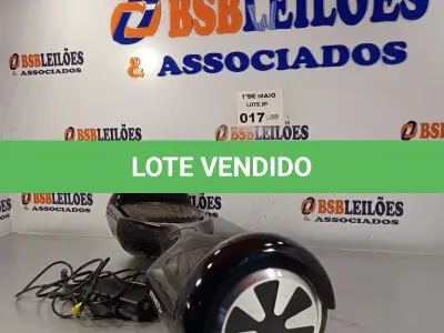 LOTE 017 - 01 HOVERBOARD ÁTRIO COM FONTE. (NO ESTADO, LEILÃO NÃO TEM GARANTIA E NEM DEVOLUÇÃO, SUJEITO A POSSÍVEIS AVARIAS VISÍVEIS/OCULTAS E/OU AUSÊNCIA DE COMPONENTES).