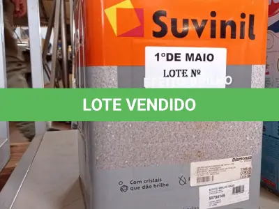 LOTE 080 - 01 LATA DE TEXTURATTO EFEITO BRILHO SUVINIL BASE 24KG. (NO ESTADO, LEILÃO NÃO TEM GARANTIA E NEM DEVOLUÇÃO, SUJEITO A POSSÍVEIS AVARIAS VISÍVEIS/OCULTAS E/OU AUSÊNCIA DE COMPONENTES).