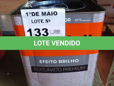 LOTE 133 - 01 LATA DE TEXTURATTO EFEITO BRILHO SUVINIL BASE 24KG. (NO ESTADO, LEILÃO NÃO TEM GARANTIA E NEM DEVOLUÇÃO, SUJEITO A POSSÍVEIS AVARIAS VISÍVEIS/OCULTAS E/OU AUSÊNCIA DE COMPONENTES).