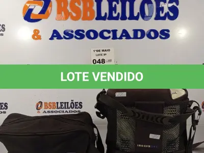 LOTE 048 - 01 CONCENTRADOR DE OXIGÊNIO PORTÁTIL. (NO ESTADO, LEILÃO NÃO TEM GARANTIA E NEM DEVOLUÇÃO, SUJEITO A POSSÍVEIS AVARIAS VISÍVEIS/OCULTAS E/OU AUSÊNCIA DE COMPONENTES).