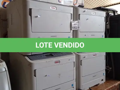 LOTE 115 - 04 IMPRESSORAS MARCAS OKI MODELO MPS5501B PARA RETIRADA DE PEÇAS. (NO ESTADO, LEILÃO NÃO TEM GARANTIA E NEM DEVOLUÇÃO, SUJEITO A POSSÍVEIS AVARIAS VISÍVEIS/OCULTAS E/OU AUSÊNCIA DE COMPONENTES).
