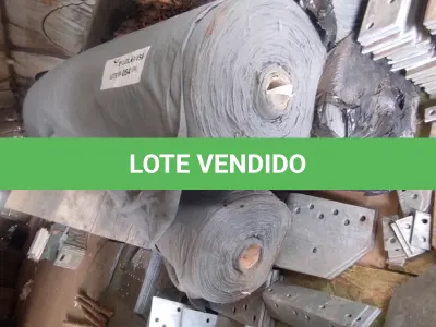LOTE 054 - 03 ROLOS DE MANTAS BIDINS PARA DRENAGEM COM 04 METRO DE LARGURA (NO ESTADO, NÃO SABEMOS SE FUNCIONA. LEILÃO NÃO TEM GARANTIA E NEM DEVOLUÇÃO).