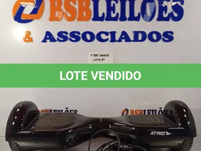 LOTE 017 - 01 HOVERBOARD ÁTRIO COM FONTE. (NO ESTADO, LEILÃO NÃO TEM GARANTIA E NEM DEVOLUÇÃO, SUJEITO A POSSÍVEIS AVARIAS VISÍVEIS/OCULTAS E/OU AUSÊNCIA DE COMPONENTES).