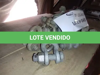 LOTE 045 - 20 MOSQUETÕES GALVANIZADOS (NO ESTADO, NÃO SABEMOS SE FUNCIONA. LEILÃO NÃO TEM GARANTIA E NEM DEVOLUÇÃO).