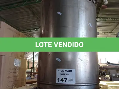 LOTE 147 - 01 TONEL EM AÇO INOX. (NO ESTADO, LEILÃO NÃO TEM GARANTIA E NEM DEVOLUÇÃO, SUJEITO A POSSÍVEIS AVARIAS VISÍVEIS/OCULTAS E/OU AUSÊNCIA DE COMPONENTES).