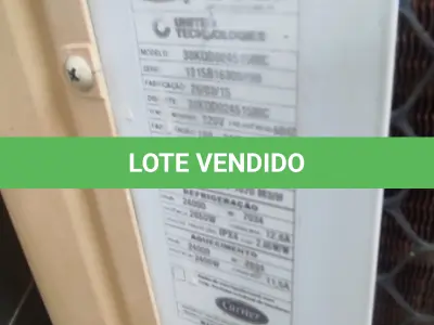 LOTE 028 - 01 AR CONDICIONADO CARRIER 24.000BTUS  (NO ESTADO, NÃO SABEMOS SE FUNCIONA. LEILÃO NÃO TEM GARANTIA E NEM DEVOLUÇÃO).