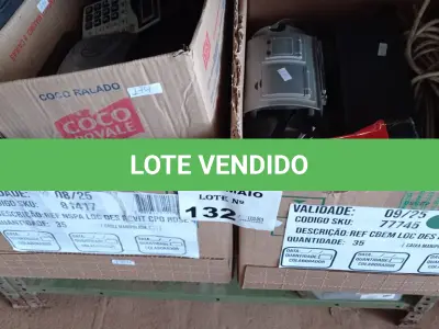 LOTE 132 - 01 LOTE COM MATERIAIS DIVERSOS. (NO ESTADO, LEILÃO NÃO TEM GARANTIA E NEM DEVOLUÇÃO, SUJEITO A POSSÍVEIS AVARIAS VISÍVEIS/OCULTAS E/OU AUSÊNCIA DE COMPONENTES).