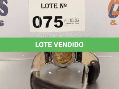 LOTE 075 - 01 RELÓGIO DE PULSO MONTBLANC. (NO ESTADO, LEILÃO NÃO TEM GARANTIA E NEM DEVOLUÇÃO, SUJEITO A POSSÍVEIS AVARIAS VISÍVEIS/OCULTAS E/OU AUSÊNCIA DE COMPONENTES).