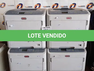 LOTE 115 - 04 IMPRESSORAS MARCAS OKI MODELO MPS5501B PARA RETIRADA DE PEÇAS. (NO ESTADO, LEILÃO NÃO TEM GARANTIA E NEM DEVOLUÇÃO, SUJEITO A POSSÍVEIS AVARIAS VISÍVEIS/OCULTAS E/OU AUSÊNCIA DE COMPONENTES).