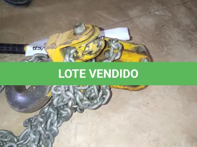 LOTE 044 - 01 TALHA MANUAL DE CORRENTES BEAG-STEEL CAP 6.T (NO ESTADO, NÃO SABEMOS SE FUNCIONA. LEILÃO NÃO TEM GARANTIA E NEM DEVOLUÇÃO).