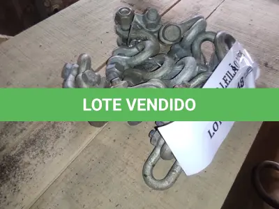 LOTE 048 - 20 MOSQUETÕES GALVANIZADOS (NO ESTADO, NÃO SABEMOS SE FUNCIONA. LEILÃO NÃO TEM GARANTIA E NEM DEVOLUÇÃO).