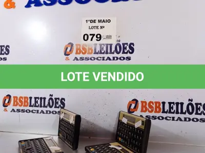 LOTE 079 - 04 CALCULADORAS CIENTÍFICAS MARCA HP MODELO 12C. (NO ESTADO, LEILÃO NÃO TEM GARANTIA E NEM DEVOLUÇÃO, SUJEITO A POSSÍVEIS AVARIAS VISÍVEIS/OCULTAS E/OU AUSÊNCIA DE COMPONENTES).