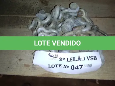 LOTE 047 - 20 MOSQUETÕES GALVANIZADOS (NO ESTADO, NÃO SABEMOS SE FUNCIONA. LEILÃO NÃO TEM GARANTIA E NEM DEVOLUÇÃO).