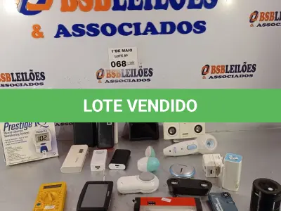 LOTE 068 - 01 LOTE COM ELETRÔNICOS DIVERSOS. (NO ESTADO, LEILÃO NÃO TEM GARANTIA E NEM DEVOLUÇÃO, SUJEITO A POSSÍVEIS AVARIAS VISÍVEIS/OCULTAS E/OU AUSÊNCIA DE COMPONENTES).