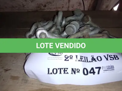 LOTE 047 - 20 MOSQUETÕES GALVANIZADOS (NO ESTADO, NÃO SABEMOS SE FUNCIONA. LEILÃO NÃO TEM GARANTIA E NEM DEVOLUÇÃO).