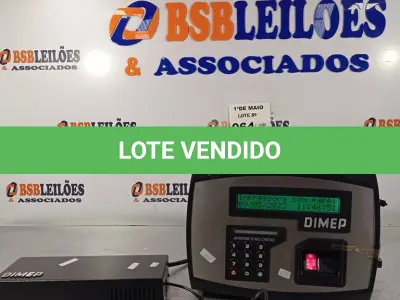 LOTE 064 - 01 RELÓGIO DE PONTO MARCA DIMEP. (NO ESTADO, LEILÃO NÃO TEM GARANTIA E NEM DEVOLUÇÃO, SUJEITO A POSSÍVEIS AVARIAS VISÍVEIS/OCULTAS E/OU AUSÊNCIA DE COMPONENTES).