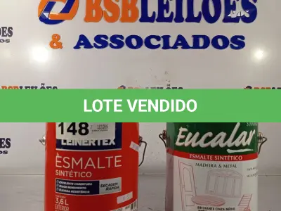 LOTE 148 - 02 GALÕES DE ESMALTE SINTECO SENDO 01 EUCALAR BRILHANTE CINZA MÉDIO E 01 LEINERTEX FOSCO BRANCO NEVE 3,6L. (NO ESTADO, LEILÃO NÃO TEM GARANTIA E NEM DEVOLUÇÃO, SUJEITO A POSSÍVEIS AVARIAS VISÍVEIS/OCULTAS E/OU AUSÊNCIA DE COMPONENTES).