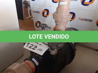 LOTE 122 - 01 BOMBA D’AGUA PARA PISCINA COM FILTRO E MOTOR WEG 220/380 3CV. (NO ESTADO, LEILÃO NÃO TEM GARANTIA E NEM DEVOLUÇÃO, SUJEITO A POSSÍVEIS AVARIAS VISÍVEIS/OCULTAS E/OU AUSÊNCIA DE COMPONENTES).