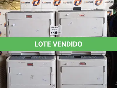 LOTE 115 - 04 IMPRESSORAS MARCAS OKI MODELO MPS5501B PARA RETIRADA DE PEÇAS. (NO ESTADO, LEILÃO NÃO TEM GARANTIA E NEM DEVOLUÇÃO, SUJEITO A POSSÍVEIS AVARIAS VISÍVEIS/OCULTAS E/OU AUSÊNCIA DE COMPONENTES).