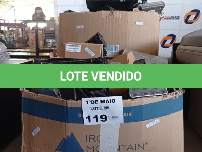 LOTE 119 - 01 LOTE COM PERIFÉRICOS DE INFORMÁTICA DIVERSOS. (NO ESTADO, LEILÃO NÃO TEM GARANTIA E NEM DEVOLUÇÃO, SUJEITO A POSSÍVEIS AVARIAS VISÍVEIS/OCULTAS E/OU AUSÊNCIA DE COMPONENTES).