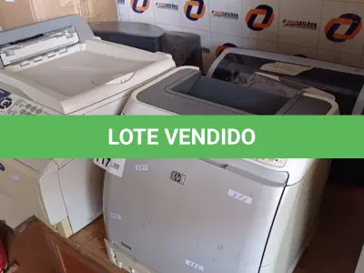 LOTE 117 - 01 MONITOR DE TUBO E 03 IMPRESSORAS MARCAS E MODELOS DIVERSOS. (NO ESTADO, LEILÃO NÃO TEM GARANTIA E NEM DEVOLUÇÃO, SUJEITO A POSSÍVEIS AVARIAS VISÍVEIS/OCULTAS E/OU AUSÊNCIA DE COMPONENTES).