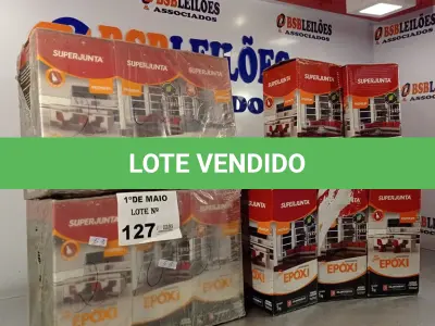 LOTE 127 - 11 KG DE REJUNTAMENTO EPÓXI SUPER JUNTA. (NO ESTADO, LEILÃO NÃO TEM GARANTIA E NEM DEVOLUÇÃO, SUJEITO A POSSÍVEIS AVARIAS VISÍVEIS/OCULTAS E/OU AUSÊNCIA DE COMPONENTES).