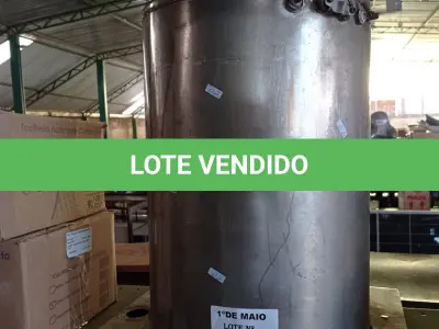 LOTE 147 - 01 TONEL EM AÇO INOX. (NO ESTADO, LEILÃO NÃO TEM GARANTIA E NEM DEVOLUÇÃO, SUJEITO A POSSÍVEIS AVARIAS VISÍVEIS/OCULTAS E/OU AUSÊNCIA DE COMPONENTES).
