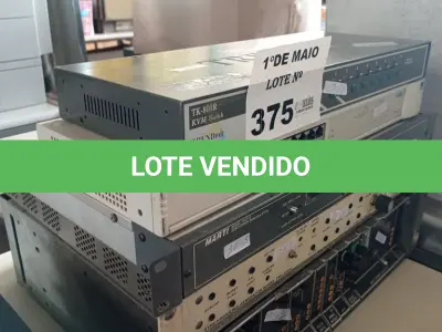 LOTE 375 - 05 EQUIPAMENTOS ELETRÔNICOS DIVERSOS. (NO ESTADO, LEILÃO NÃO TEM GARANTIA E NEM DEVOLUÇÃO, SUJEITO A POSSÍVEIS AVARIAS VISÍVEIS/OCULTAS E/OU AUSÊNCIA DE COMPONENTES).