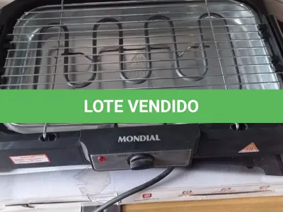 LOTE 357 - 02 CHURRASQUEIRAS ELÉTRICAS MARCAS MONDIAL 127V. (NO ESTADO, LEILÃO NÃO TEM GARANTIA E NEM DEVOLUÇÃO, SUJEITO A POSSÍVEIS AVARIAS VISÍVEIS/OCULTAS E/OU AUSÊNCIA DE COMPONENTES).