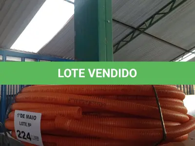 LOTE 224 - 01 ROLO DE MANGUEIRA CORRUGADA. (NO ESTADO, LEILÃO NÃO TEM GARANTIA E NEM DEVOLUÇÃO, SUJEITO A POSSÍVEIS AVARIAS VISÍVEIS/OCULTAS E/OU AUSÊNCIA DE COMPONENTES).