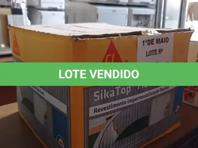 LOTE 359 - 01 CAIXA DE SIKA TOP FLEX, REVESTIMENTO IMPERMEABILIZANTE FLEXÍVEL. (NO ESTADO, LEILÃO NÃO TEM GARANTIA E NEM DEVOLUÇÃO, SUJEITO A POSSÍVEIS AVARIAS VISÍVEIS/OCULTAS E/OU AUSÊNCIA DE COMPONENTES).